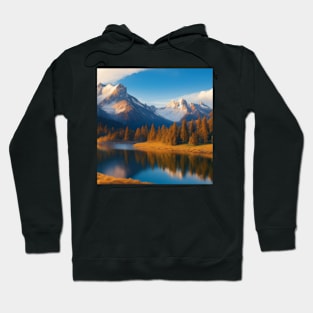 Mountain Lake Render, California National Park Hoodie